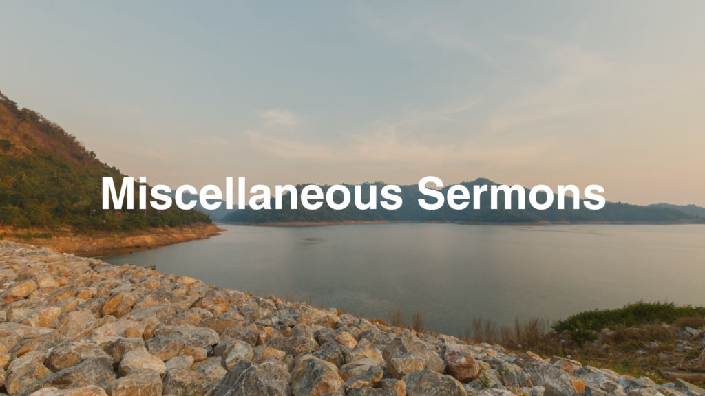 Miscellaneous Sermons