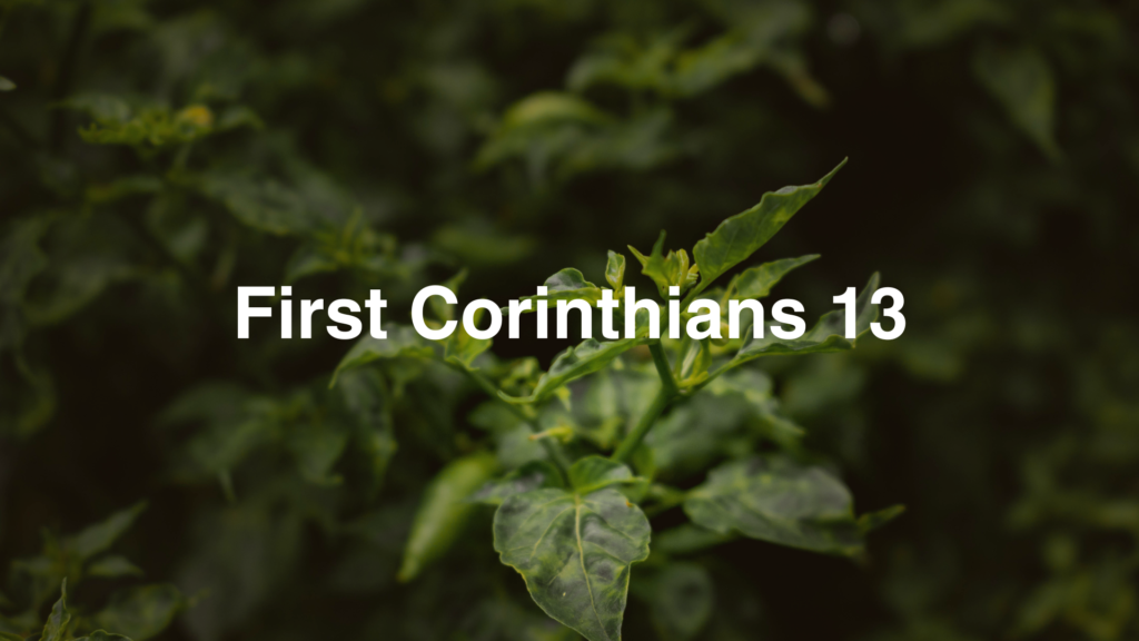 First Corinthians 13